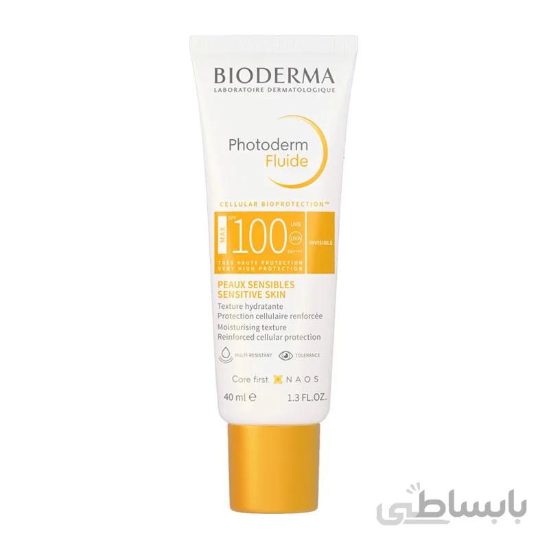 ضد آفتاب بایودرما مدل فتودرم فلوئید مکس SPF100 پوست های حساس