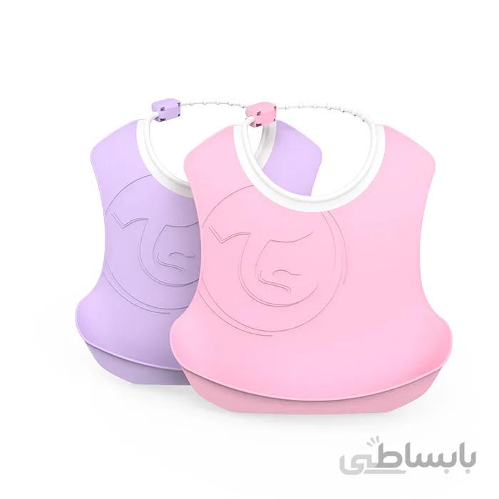پیشبند دو عددی صورتی و بنفش تویست شیک twistshake