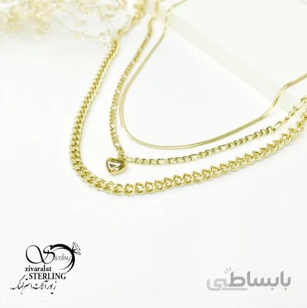 گردنبند استیل زنانه کد 6026 کد 703643