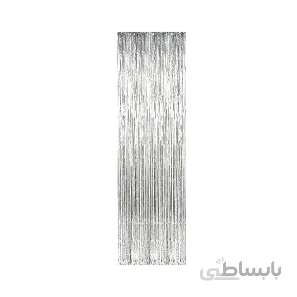 پرده متالایز نقره ای
