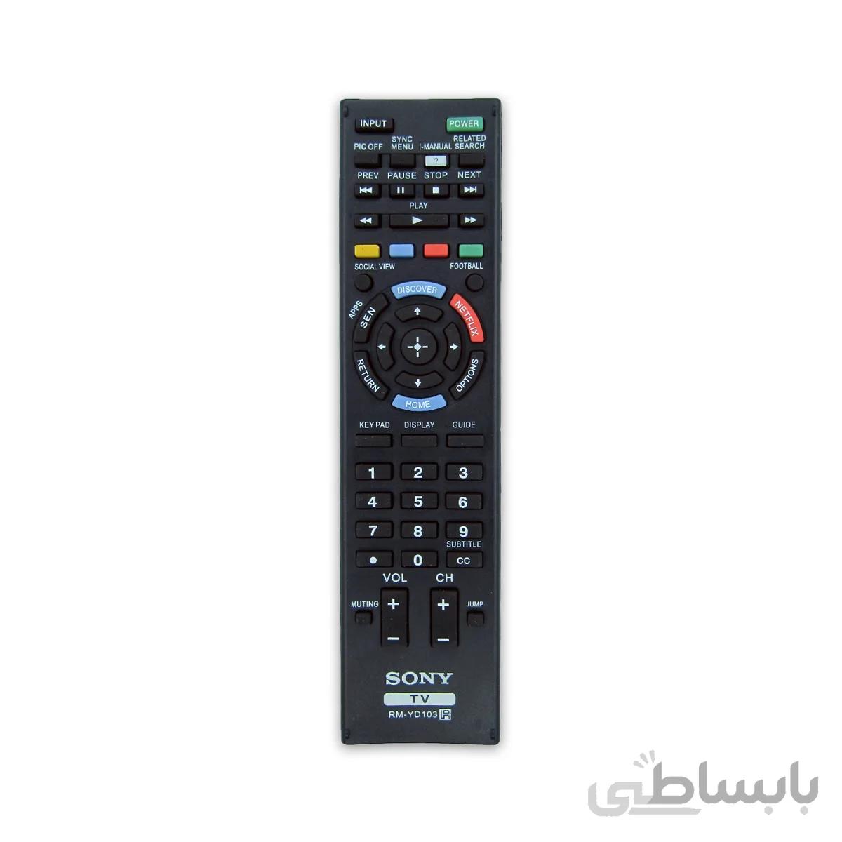 کنترل تلویزیون ال ای دی led سونی sony مدل rm yd103