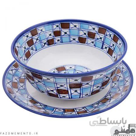 قاب و قدح چینی طرح شطرنجی