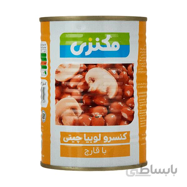کنسرو لوبیاچیتی با قارچ مکنزی - 380گرم