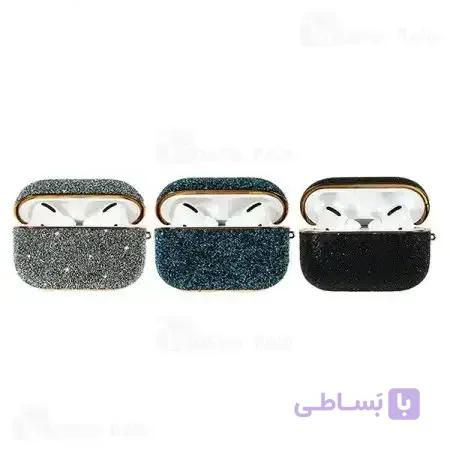 کاور ایرپاد پرو Apple Airpods Pro Kingxbar Swarovski Crystal Fabric Series