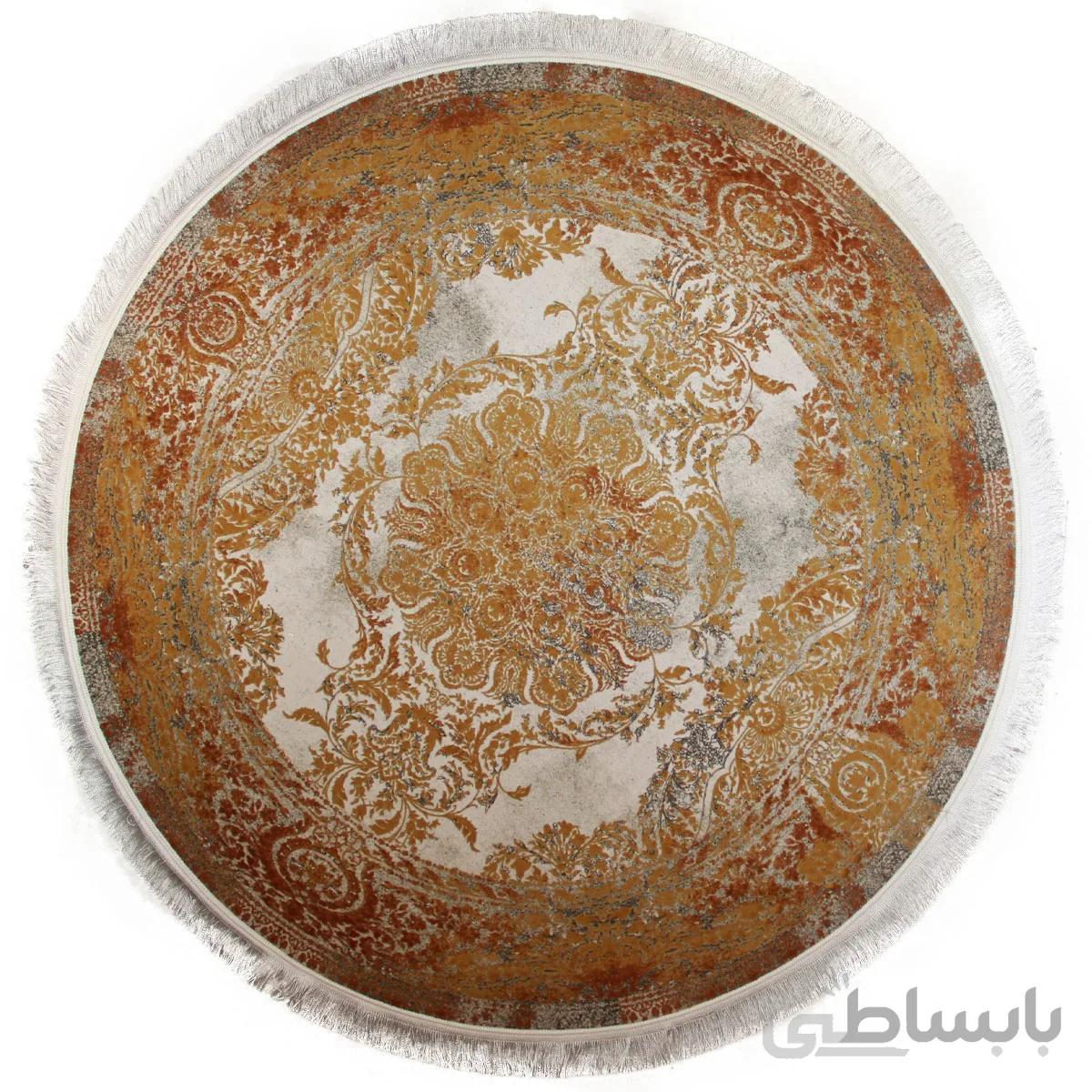 فرش گرد 1200 شانه 3600 تراکم خاطره جمال کد HBV 827