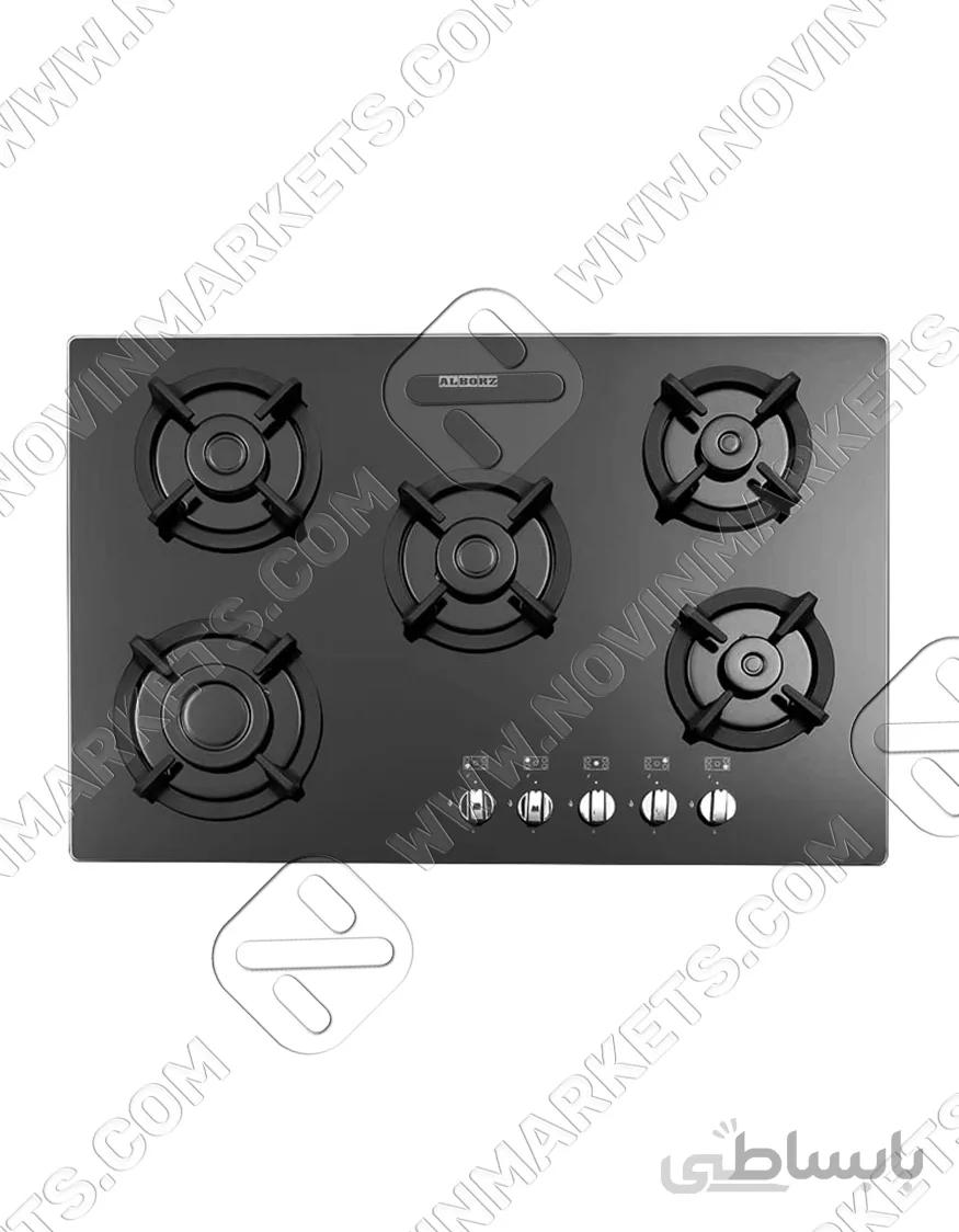 اجاق گاز شیشه ای مشکی G5753 استیل البرز ا ُG5753