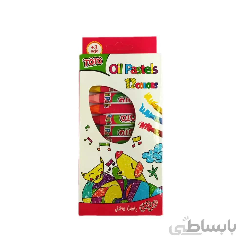 پاستل روغنی ۱۲ رنگ توتو