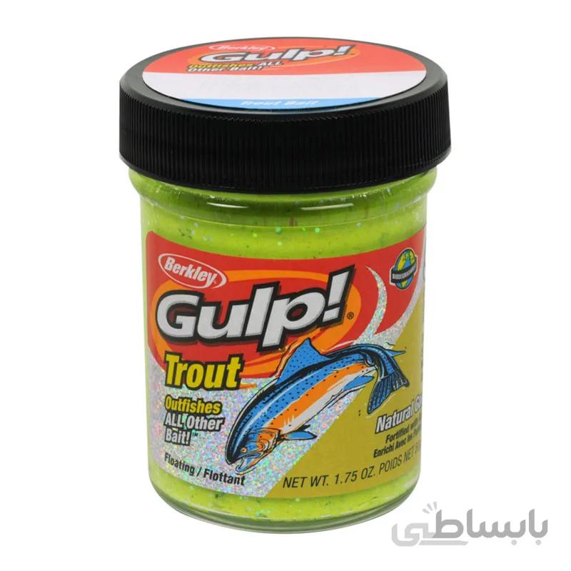 خمیر برکلی پاور بیت قزل الا Berkley Gulp Trout Dough Chunky Chartreuse