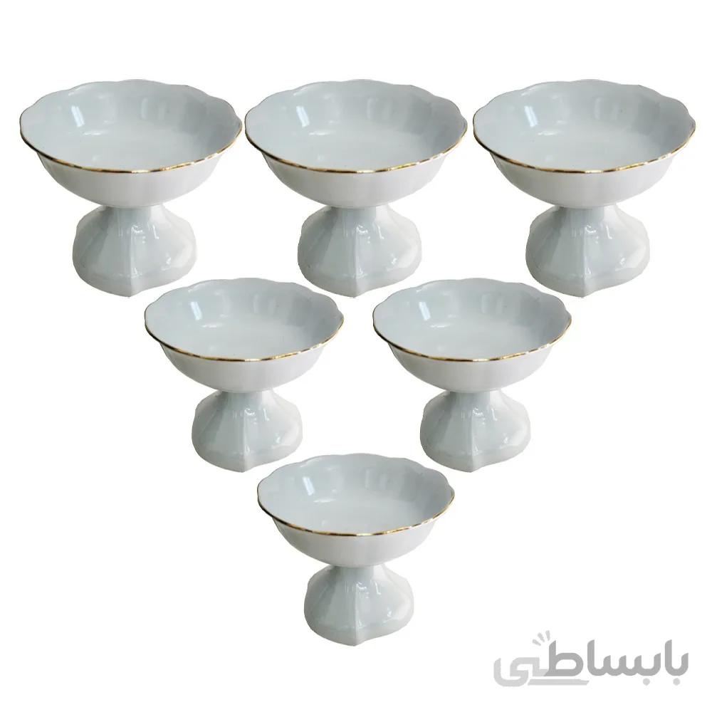 مجموعه ظروف هفت سین 6 پارچه مدل نیلوفری