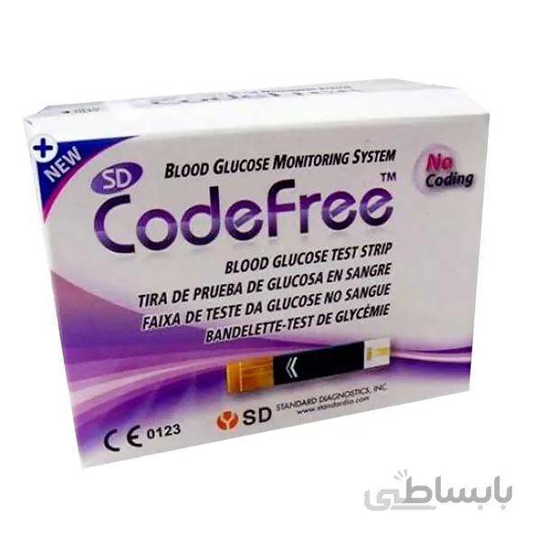 نوار تست قند خون کدفری Codefree
