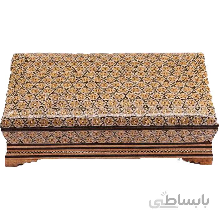 جعبه کارد و چنگال خاتم کاری طول 26 سانتی متر کد LN-82
