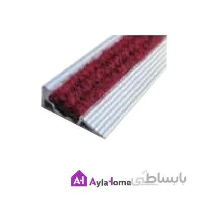 پروفیل آلومینیومی شیبدار 2 سانتی موکت خور کد 4-901 (شاخه 3 متری)