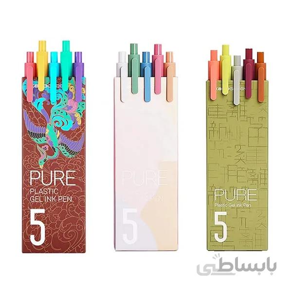 بسته 15 تایی خودکار شیائومی Xiaomi Kaco Pure Plastic Gel Ink Pen K1015