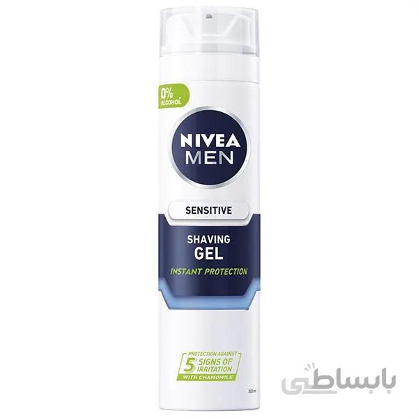 ژل اصلاح مردانه نیوآ مدل Sensitive Instant Protection حجم ۲۰۰ میلی لیتر مناسب برای پوست حساس