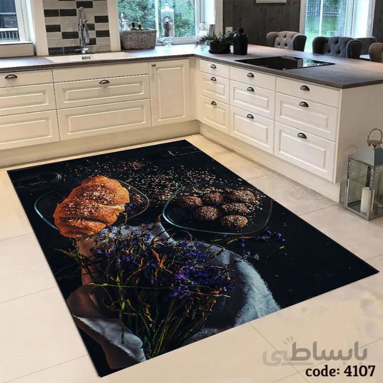 فرشینه اشپزخانه طرح کیک های خوشمزه 4107