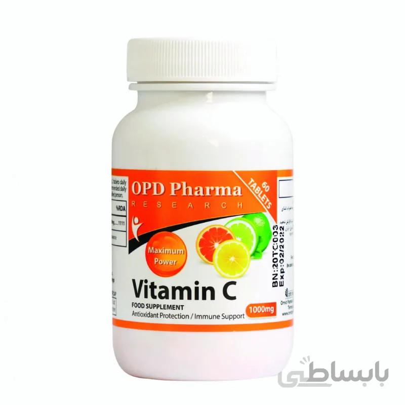 ویتامین ث او پی دی فارما 60 عددی OPD Pharma Vitamin C 60 Capsules کد 440005