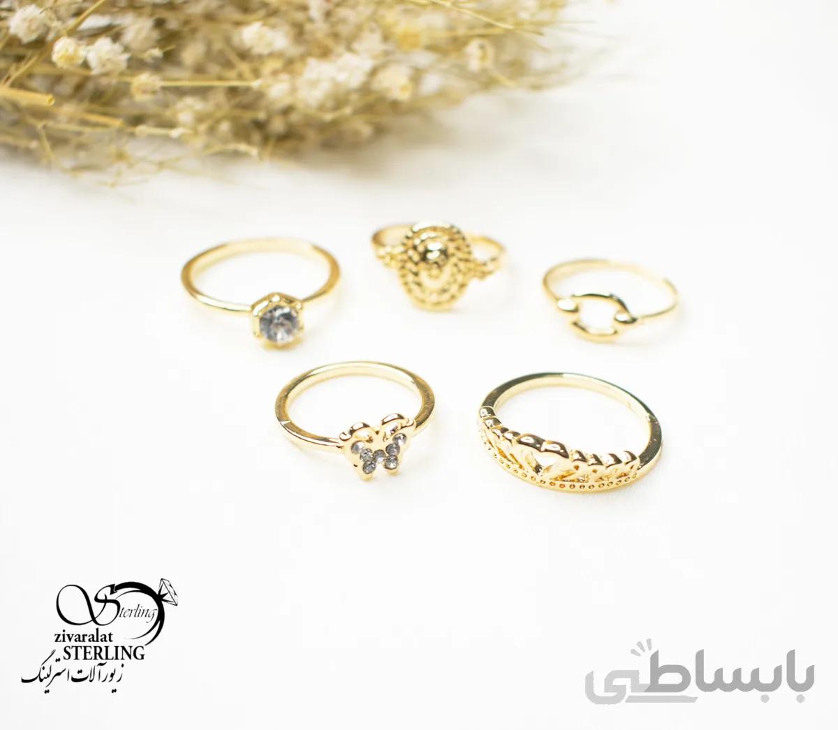 پک انگشتر زنانه کد 5584