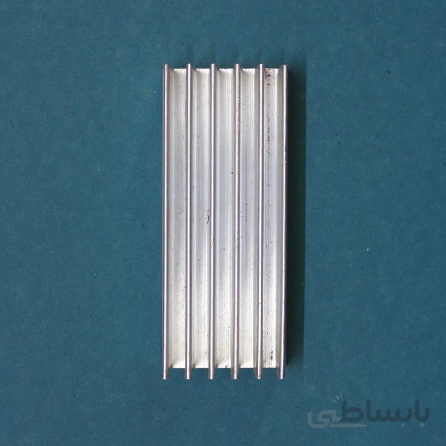 هیت سینک آلومینیومی شانه ای 6 پره 100x40x20mm