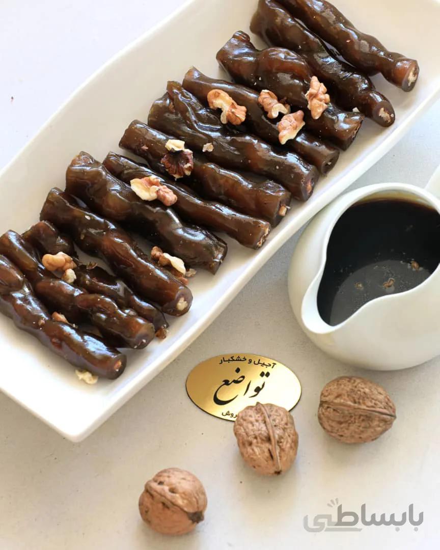 سجوق شیره انگور و مغز گردو