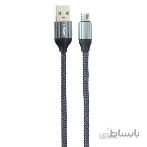 کابل تبدیل USB به microUSB الدینیو مدل LS431 طول ۱ متر