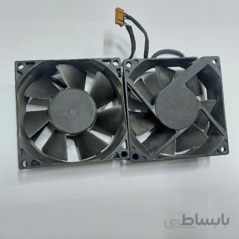 فن مربعی 80*80*25 میلیمتر 12 ولت 0.45 و 0.30 آمپر اینفکوس IN105 و IN102 ویدئو پروژکتور (دوعدد)