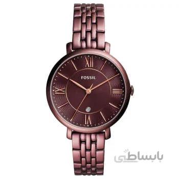 ساعت مچی ژاکلین شراب فولاد ضد زنگ فسیلی زن 36 میلی متری ا Fossil Women's 36mm Jacqueline Wine Stainless Steel Watch