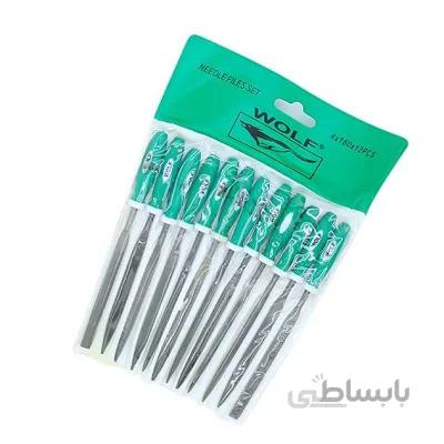 ست سوهان زرگری سری 12 عددی 4*160 ولف