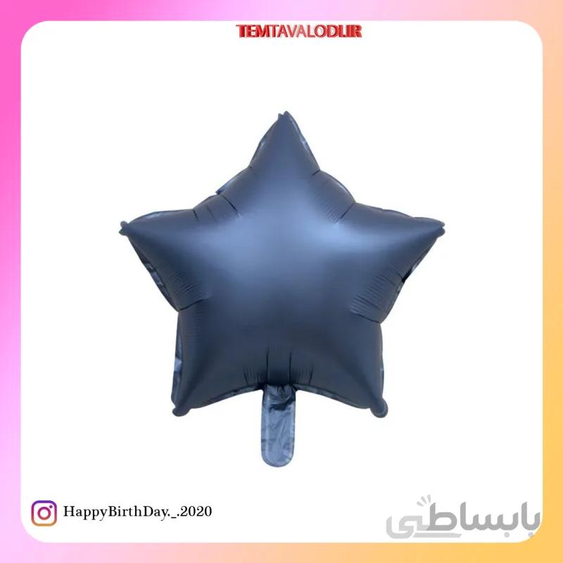 بادکنک فویلی ستاره سرمه ای