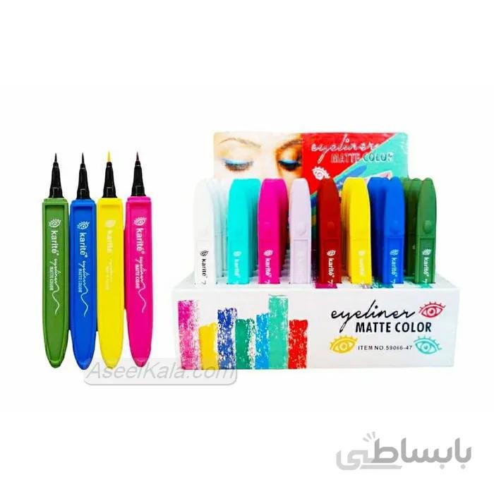 خط چشم رنگی ماژیکی کاریته Karite مدل Matte Color
