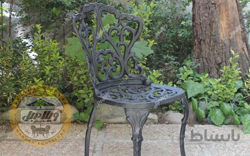 صندلی باغی آلومینیومی مدل گیسو