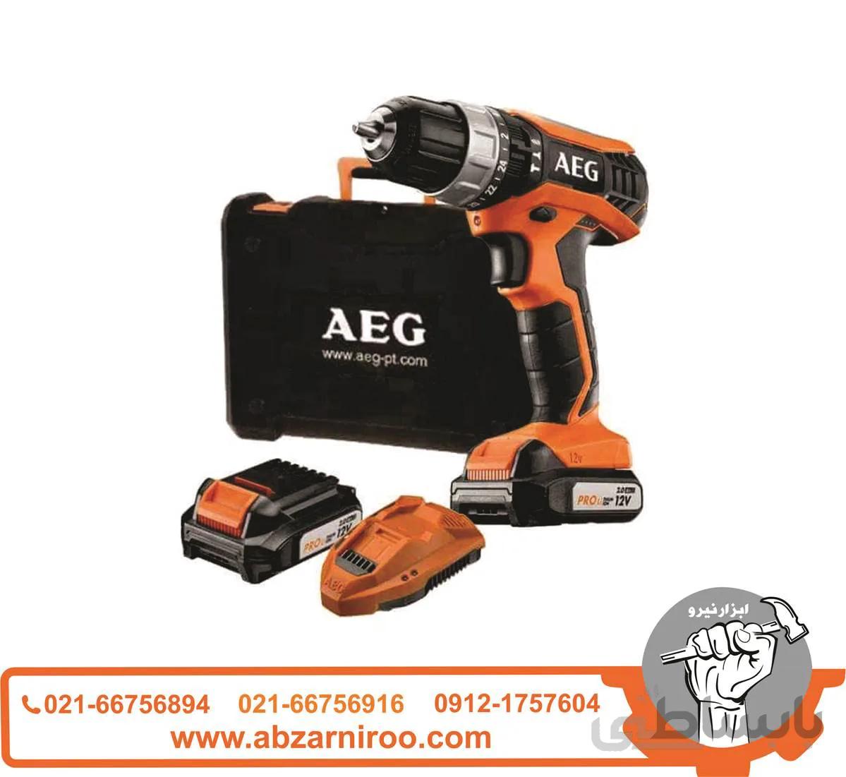 پیچ گوشتی شارژی AEG مدل BSB12G3LI ا AEG cordless screwdriver model BSB12G3LI