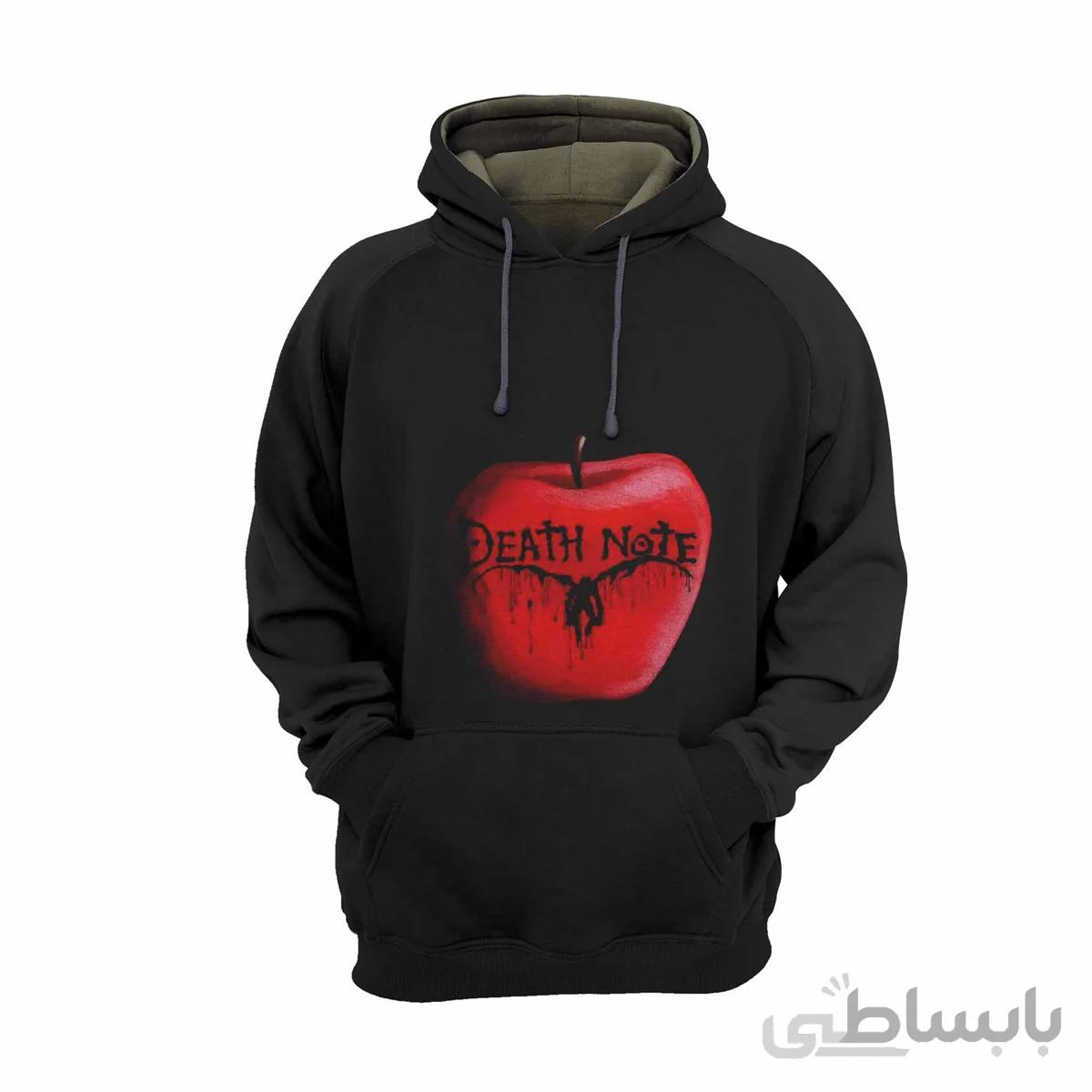هودی مشکی طرح انیمه دفترچه مرگ death note-کپی-کپی
