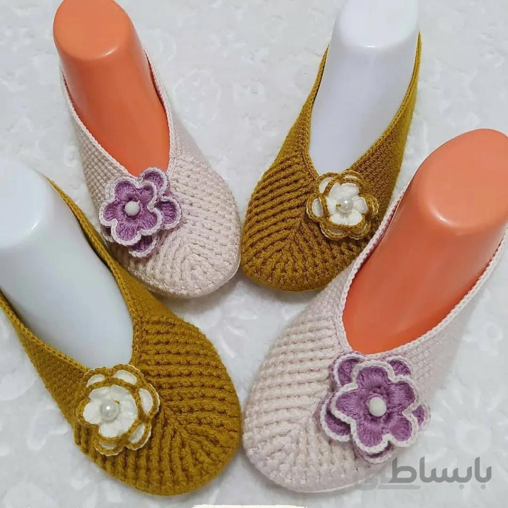 پاپوش بافتنی زنانه sindra مدل VV-T5_cc