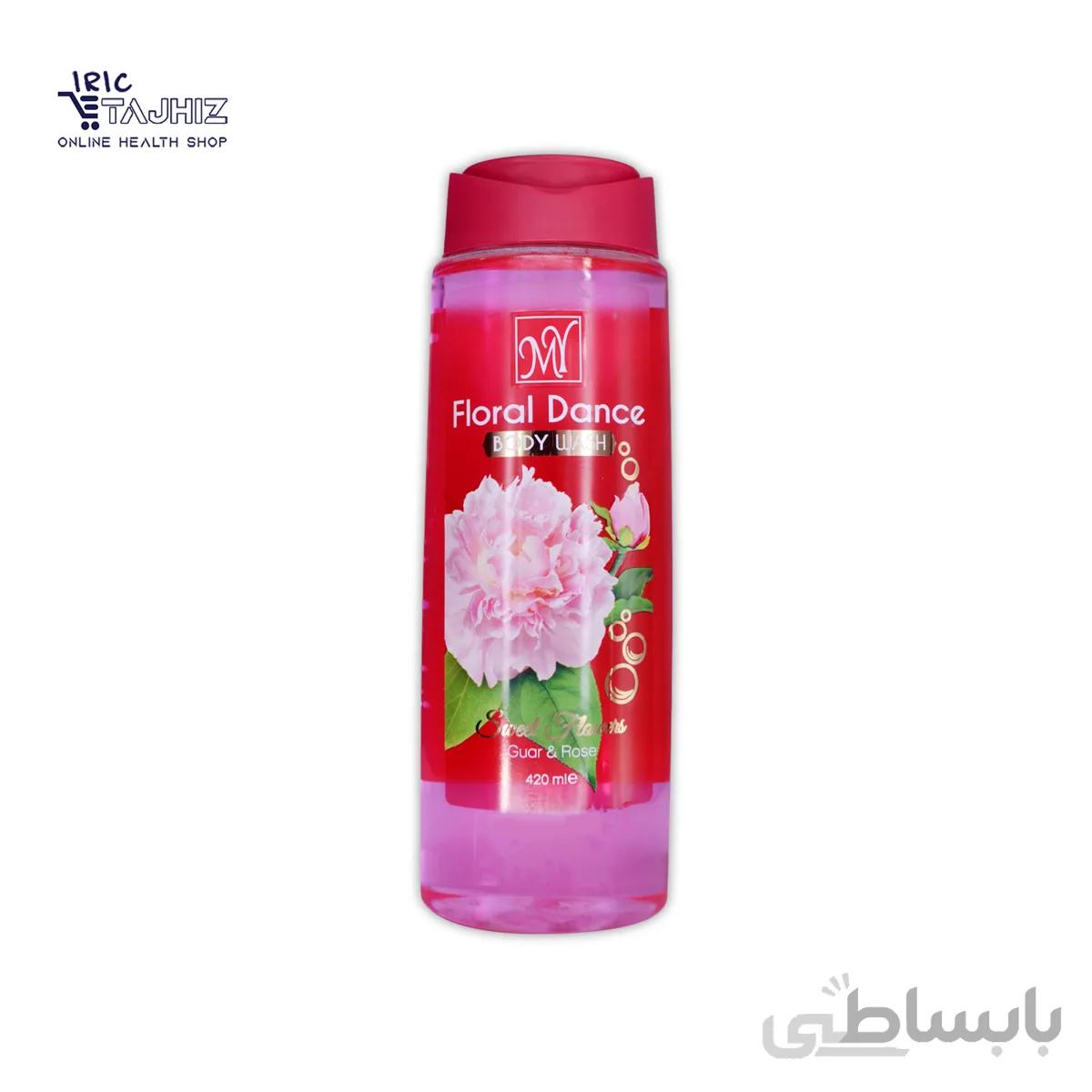 شامپو بدن فلورال دنس حاوی عصاره رز و گوار مای ا Floral Dance Body Wash 420ml MY