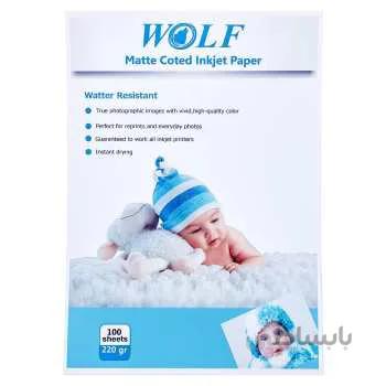 کاغذ کتد 220 گرم ولف سایز A4