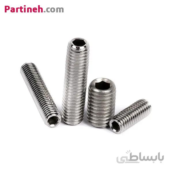 پیچ آلن مغزی استیل سایز M6 طول 8 میلیمتر ا Partineh.com
