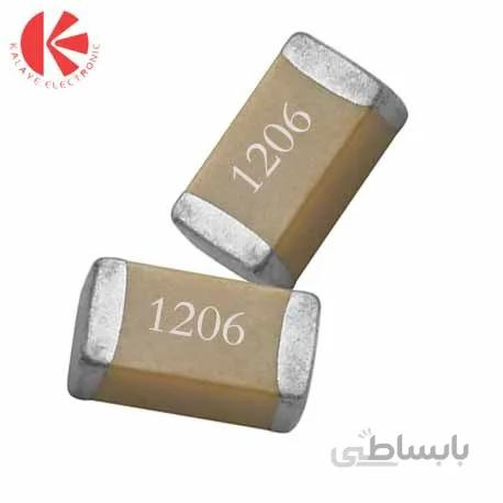 خازن 2.2 پیکوفاراد 50 ولت SMD 1206