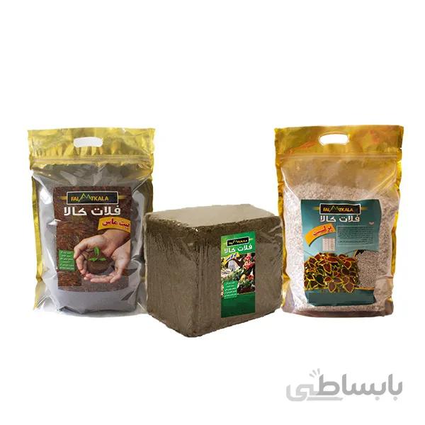پرلیت و کوکوپیت و پیت ماس فلات کالا کد PCP3L7.5K وزن 7.5 کیلوگرم مجموعه 3 عددی