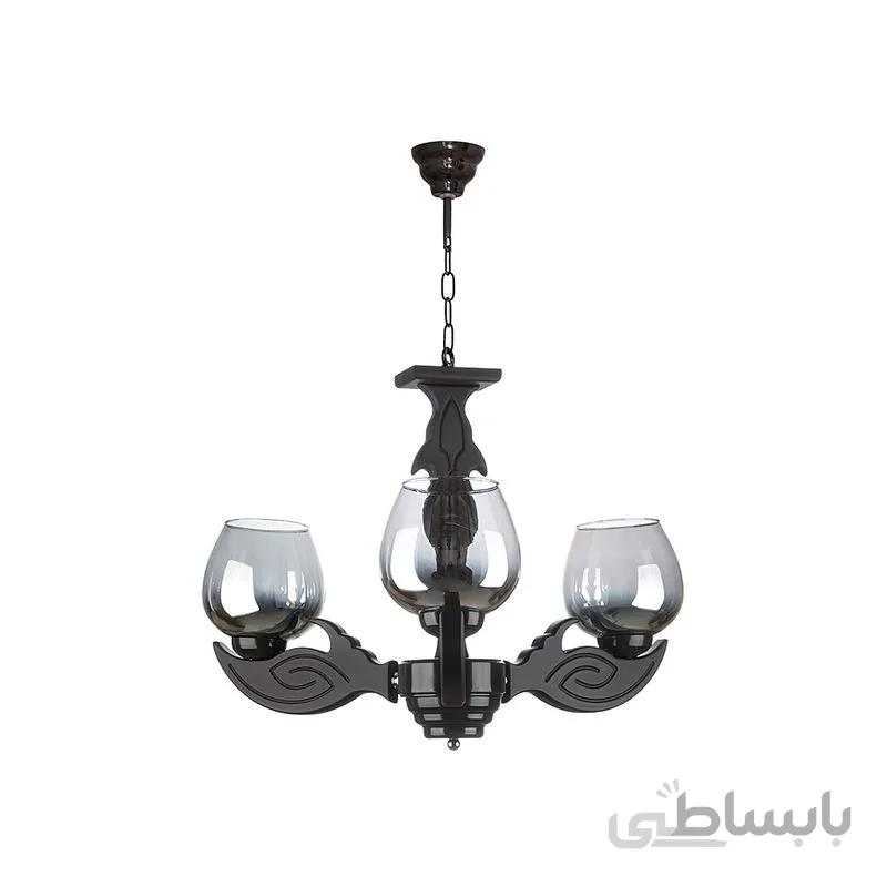 لوستر 3 شعله چشمه نور مدل G657/3-BR