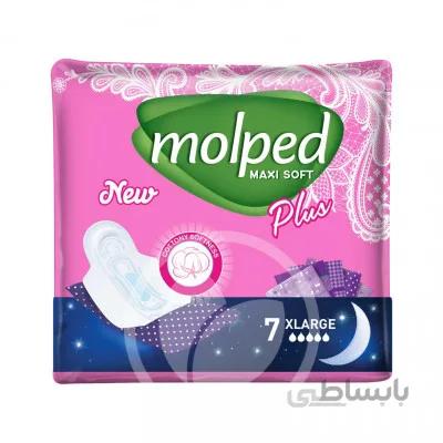 نوار بهداشتی مسافرتی ضخیم پنبه ای خیلی بزرگ مولپد 7 عدد ا Maxi Soft Xlarge Pad 7 Pcs