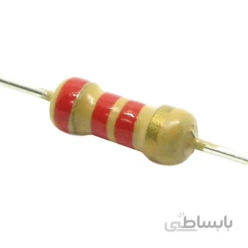 مقاومت 2.2 کیلو اهم 1/4 وات 5 درصد | 2.2K