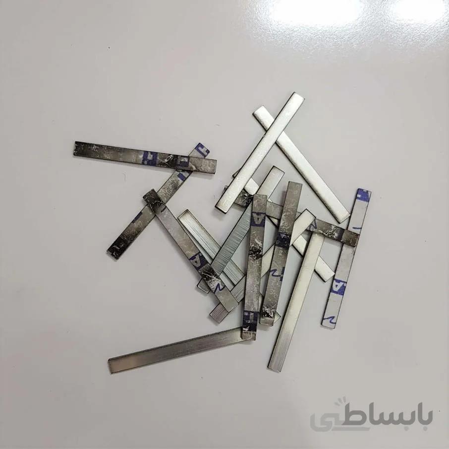 نشانه ساعت سایز بزرگ نقره ای