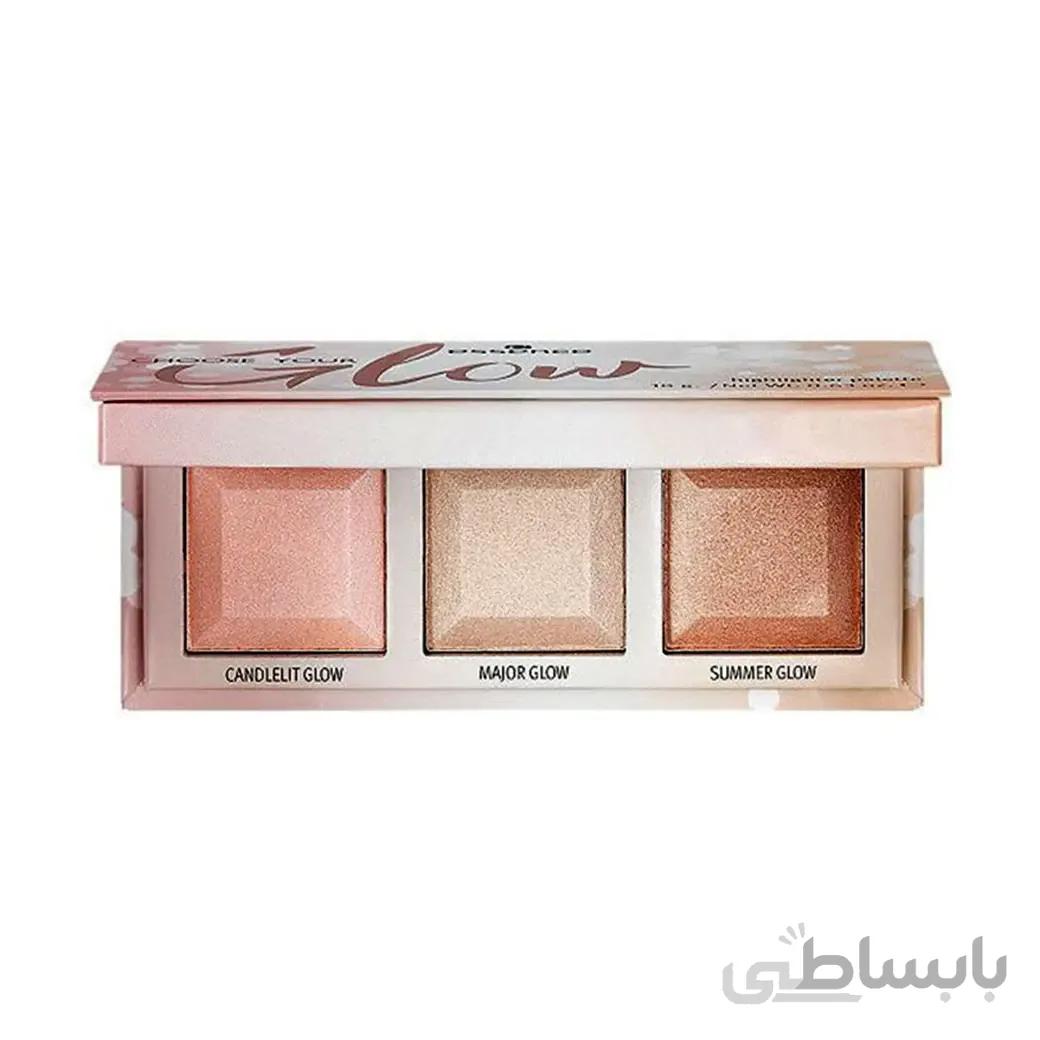 پالت هایلایتر اسنس مدل گلو 3 رنگ ا Essence Palette Highlighter Glow 3color