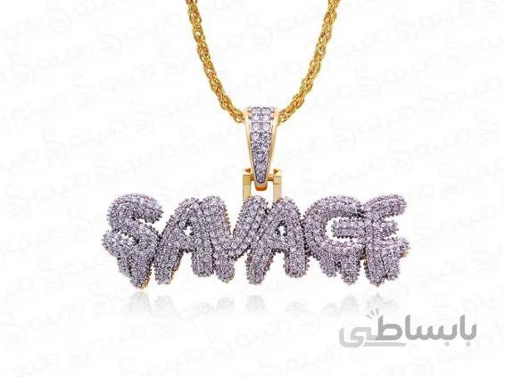 گردنبند مردانه هیپ هاپ savage 11812