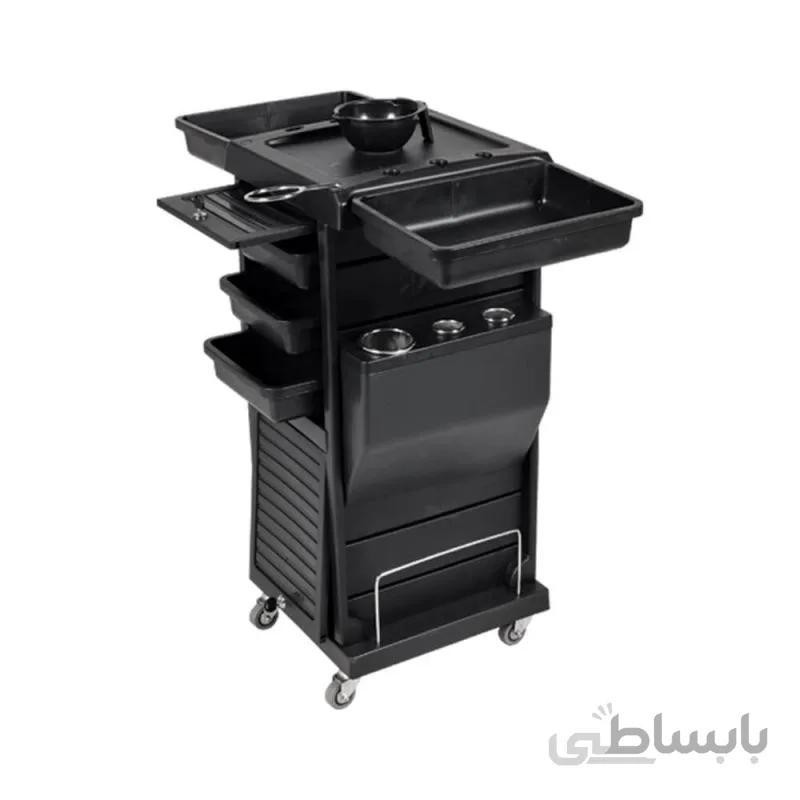 میز ترولی آرایشگاهی صنعت نواز مدل SN-4419 ا Industrial hairdressing trolley table model SN-4419