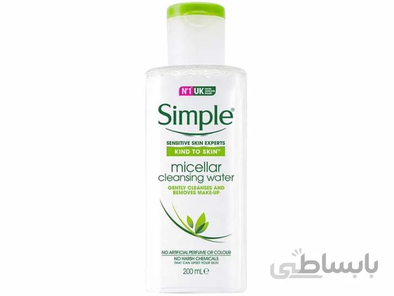 میسلار واتر پاک کننده سیمپل مدل micellar cleansing water