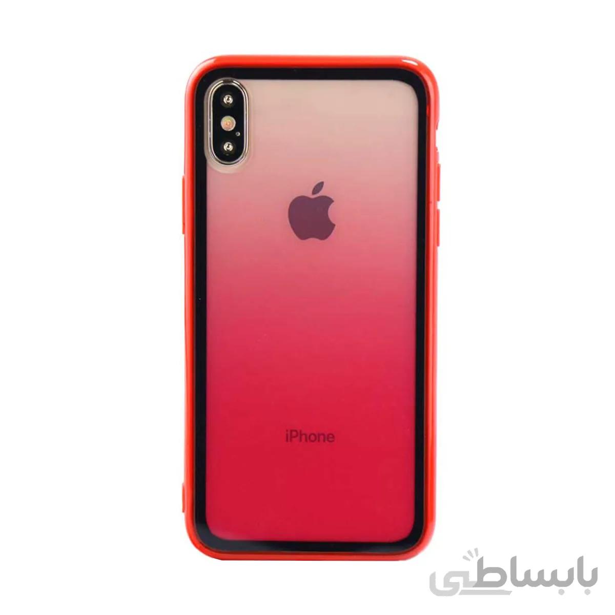 قاب پشت مات دو رنگ مناسب iphone X