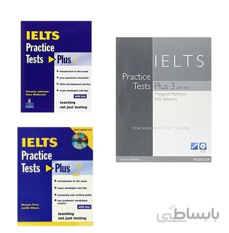 مجموعه 3 جلدی کتاب آیلتس پرکتیس تست پلاس IELTS Practice Tests Plus