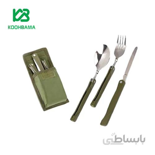 ست قاشق چنگال و کارد تاشو مسافرتی