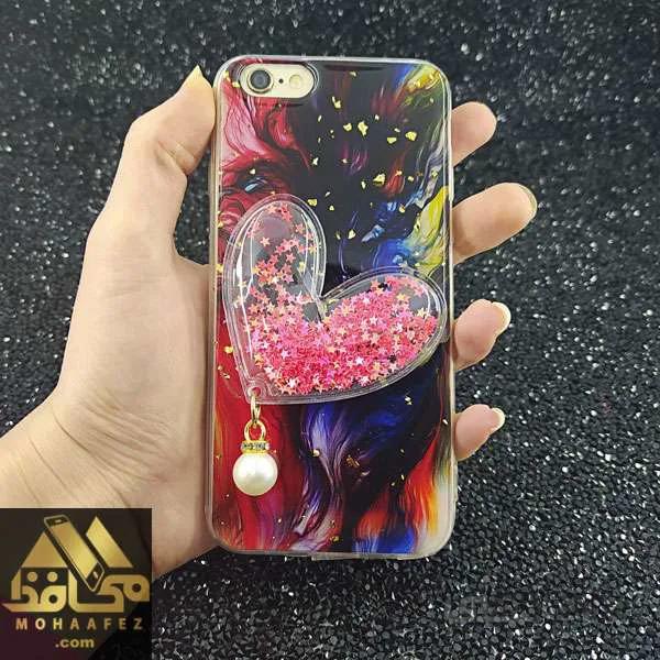 قاب ماربل آیفون Iphone 7 / 8 طرح قلب برجسته آکواریومی کد IP613A